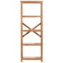 Solid acacia wood bookshelf with honey finish 60x30x160 cm by vidaXL, Bookcases and shelves - Ref: Foro24-289625, Price: 282,...