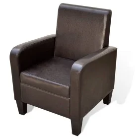 Brauner Sessel aus Kunstleder von vidaXL, Sessel - Ref: Foro24-241108, Preis: 178,46 €, Rabatt: %