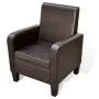 Brown synthetic leather armchair by vidaXL, Armchairs - Ref: Foro24-241108, Price: 171,42 €, Discount: %