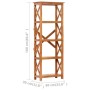 Solid acacia wood bookshelf with honey finish 60x30x160 cm by vidaXL, Bookcases and shelves - Ref: Foro24-289625, Price: 282,...