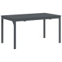 Conjunto de Comedor de Jardín 9 pcs Negro Poliratán