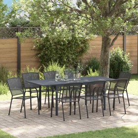 Conjunto de Comedor de Jardín 9 pcs Acero Conjunto de Comedor de Jardín 9 pcs Acero