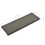 Treppenstufenmatten 15 Stück dunkelgrau 65x21x4 cm von vidaXL, Treppenmatten - Ref: Foro24-134568, Preis: 67,22 €, Rabatt: %
