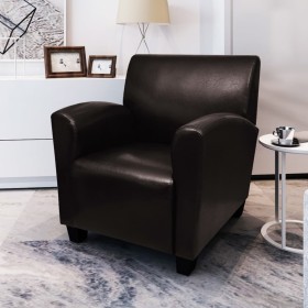 Dunkelbrauner Kunstledersessel von vidaXL, Sessel - Ref: Foro24-240979, Preis: 220,07 €, Rabatt: %