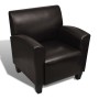 Dunkelbrauner Kunstledersessel von vidaXL, Sessel - Ref: Foro24-240979, Preis: 220,07 €, Rabatt: %