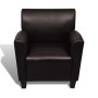 Dunkelbrauner Kunstledersessel von vidaXL, Sessel - Ref: Foro24-240979, Preis: 220,07 €, Rabatt: %
