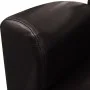 Sillón de cuero artificial marrón oscuro de vidaXL, Sillones - Ref: Foro24-240979, Precio: 201,28 €, Descuento: %