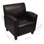 Dunkelbrauner Kunstledersessel von vidaXL, Sessel - Ref: Foro24-240979, Preis: 220,07 €, Rabatt: %