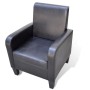 Schwarzer Kunstledersessel von vidaXL, Sessel - Ref: Foro24-241109, Preis: 180,69 €, Rabatt: %