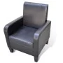 Schwarzer Kunstledersessel von vidaXL, Sessel - Ref: Foro24-241109, Preis: 168,99 €, Rabatt: %