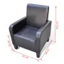 Schwarzer Kunstledersessel von vidaXL, Sessel - Ref: Foro24-241109, Preis: 168,99 €, Rabatt: %