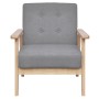 Light gray fabric armchair by vidaXL, Armchairs - Ref: Foro24-242225, Price: 157,26 €, Discount: %
