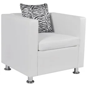 Weißer Kunstledersessel von vidaXL, Sessel - Ref: Foro24-242213, Preis: 184,42 €, Rabatt: %