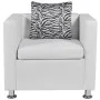 Weißer Kunstledersessel von vidaXL, Sessel - Ref: Foro24-242213, Preis: 184,42 €, Rabatt: %