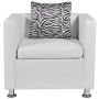 Weißer Kunstledersessel von vidaXL, Sessel - Ref: Foro24-242213, Preis: 175,99 €, Rabatt: %