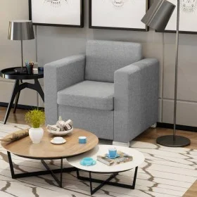 Light gray fabric armchair by vidaXL, Armchairs - Ref: Foro24-243579, Price: 229,10 €, Discount: %