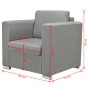 Hellgrauer Stoffsessel von vidaXL, Sessel - Ref: Foro24-243579, Preis: 217,65 €, Rabatt: %