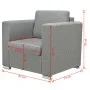 Hellgrauer Stoffsessel von vidaXL, Sessel - Ref: Foro24-243579, Preis: 229,10 €, Rabatt: %