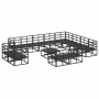 Conjunto de sofá de jardín con cojín 13 pcs