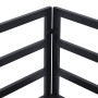 Conjunto de sofá de jardín 6 pcs Negro Aluminio