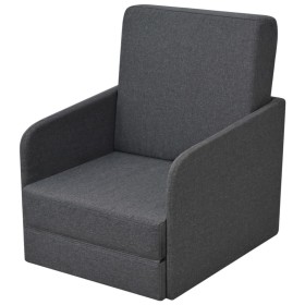 Dunkelgrauer umwandelbarer Sessel aus Stoff von vidaXL, Sessel - Ref: Foro24-243649, Preis: 256,86 €, Rabatt: %