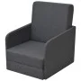 Sillón convertible tela gris oscuro de vidaXL, Sillones - Ref: Foro24-243649, Precio: 252,13 €, Descuento: %