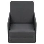 Sillón convertible tela gris oscuro de vidaXL, Sillones - Ref: Foro24-243649, Precio: 252,13 €, Descuento: %