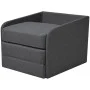 Sillón convertible tela gris oscuro de vidaXL, Sillones - Ref: Foro24-243649, Precio: 252,13 €, Descuento: %