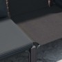 Conjunto de sofá de jardín 9 pcs Antracita Acero & tela