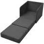 Sillón convertible tela gris oscuro de vidaXL, Sillones - Ref: Foro24-243649, Precio: 252,13 €, Descuento: %