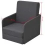 Sillón convertible tela gris oscuro de vidaXL, Sillones - Ref: Foro24-243649, Precio: 252,13 €, Descuento: %