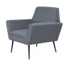 Sessel aus Stahl und hellgrauem Stoff von vidaXL, Sessel - Ref: Foro24-245519, Preis: 167,86 €, Rabatt: %