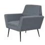 Sessel aus Stahl und hellgrauem Stoff von vidaXL, Sessel - Ref: Foro24-245519, Preis: 165,10 €, Rabatt: %