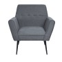 Sessel aus Stahl und hellgrauem Stoff von vidaXL, Sessel - Ref: Foro24-245519, Preis: 167,86 €, Rabatt: %