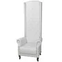Weißer Sessel aus Kunstleder mit hoher Rückenlehne von vidaXL, Sessel - Ref: Foro24-243591, Preis: 437,78 €, Rabatt: %