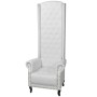 Weißer Sessel aus Kunstleder mit hoher Rückenlehne von vidaXL, Sessel - Ref: Foro24-243591, Preis: 441,55 €, Rabatt: %