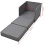 Sillón convertible en cama tela gris claro de vidaXL, Sillones - Ref: Foro24-243648, Precio: 220,10 €, Descuento: %