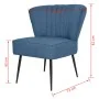 Blue fabric cocktail armchair by vidaXL, Armchairs - Ref: Foro24-244098, Price: 157,86 €, Discount: %