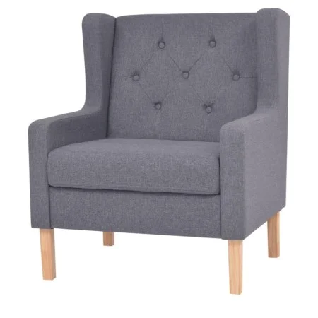Sillón de tela gris de vidaXL, Sillones - Ref: Foro24-245452, Precio: 210,70 €, Descuento: %