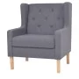 Sillón de tela gris de vidaXL, Sillones - Ref: Foro24-245452, Precio: 210,70 €, Descuento: %