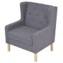 Sillón de tela gris de vidaXL, Sillones - Ref: Foro24-245452, Precio: 210,70 €, Descuento: %