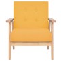 Sillón de tela amarillo de vidaXL, Sillones - Ref: Foro24-244657, Precio: 127,68 €, Descuento: %