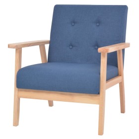 Blue fabric armchair by vidaXL, Armchairs - Ref: Foro24-244654, Price: 156,61 €, Discount: %
