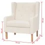Cremeweißer Stoffsessel von vidaXL, Sessel - Ref: Foro24-245449, Preis: 225,50 €, Rabatt: %