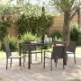 Conjunto de Comedor de Jardín 5 pcs Marrón Poliratán en Conjuntos de jardín | Comprar online en Foro24