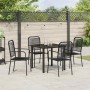 Conjunto de Comedor de Jardín 5 pcs Negro