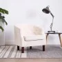 Sillón de tela beige de vidaXL, Sillones - Ref: Foro24-247002, Precio: 177,27 €, Descuento: %