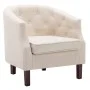 Sillón de tela beige de vidaXL, Sillones - Ref: Foro24-247002, Precio: 177,27 €, Descuento: %
