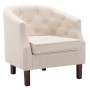 Sillón de tela beige by vidaXL, Armchairs - Ref: Foro24-247002, Price: 196,41 €, Discount: %