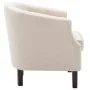 Sillón de tela beige de vidaXL, Sillones - Ref: Foro24-247002, Precio: 177,27 €, Descuento: %